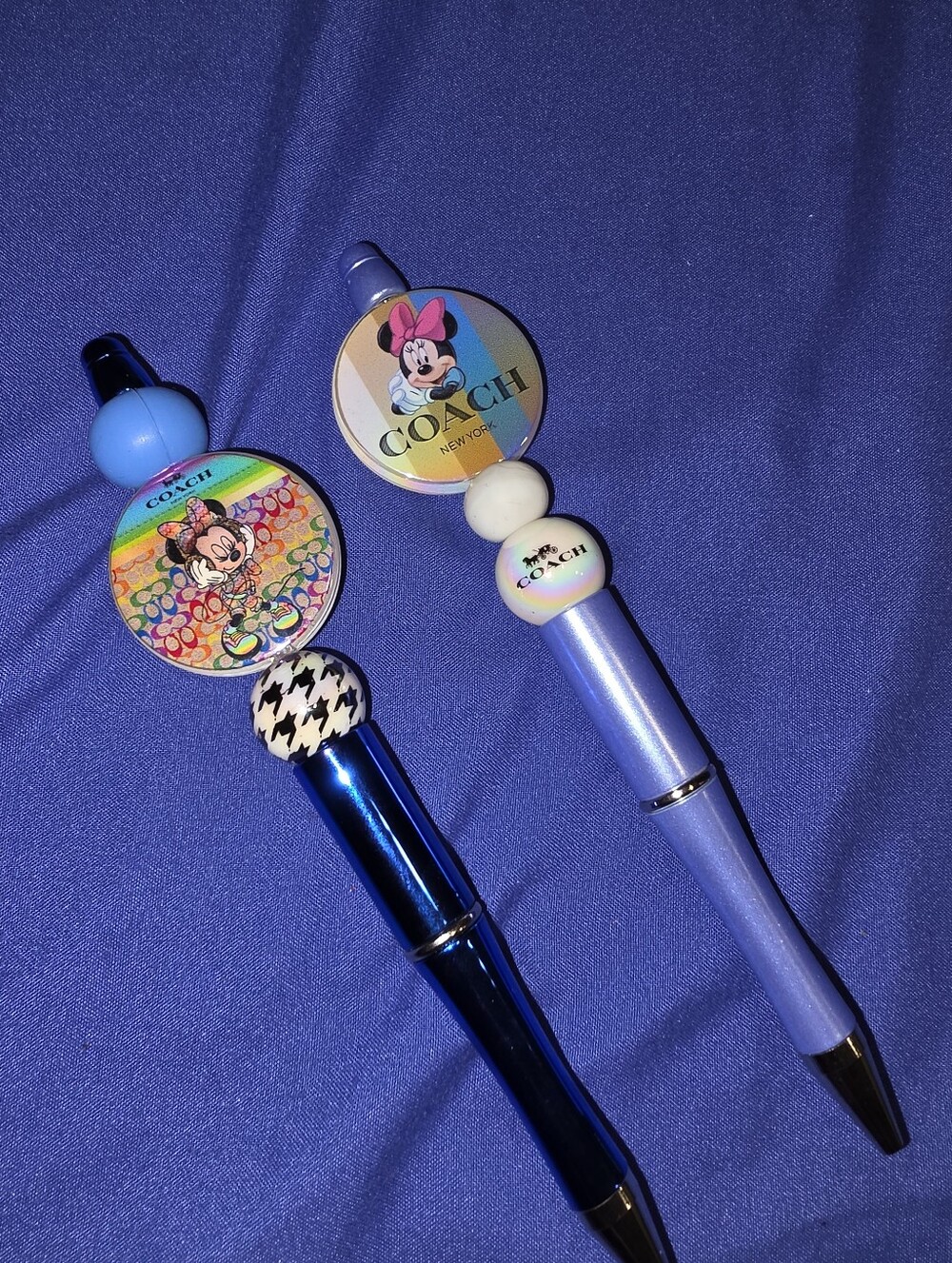 x2 Handcrafted Beaded Pens Design